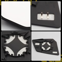 Driver Side Mirror with Plastic Backing Plate Heated Glass Compatible Left