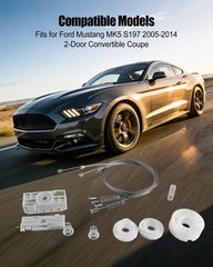 Rear Quarter Window Regulator Repair Kit Compatible with Ford Mustang MK5 S19…