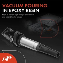 Ignition Coil Pack Compatible with Mini Cooper 2007-2007 L4 1.6L Naturally,
