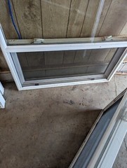 White Vinyl, per hung, Windows For a House with sceens 36in X 36 in