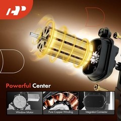 Power Window Regulator with 2-Pin Motor Side Compatible with Front Passenger