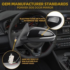 Driver Side Mirror Compatible With 2016 2017 2018 Kia Optima Left Black