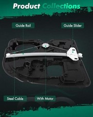 Power Window Regulator w/o Motor for Ram 1500 2011-2019 68045171AC – Rear Left