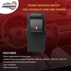 Power Window Switch Passenger Front Right, Rear Left or Passenger Switch 1PC