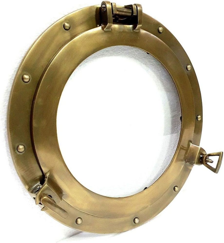 12″ Maritime Antique Porthole Round Window Glass Nautical Boat Ship Porthole