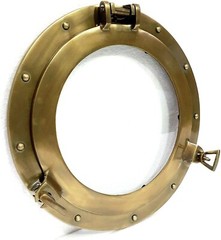 12″ Maritime Antique Porthole Round Window Glass Nautical Boat Ship Porthole