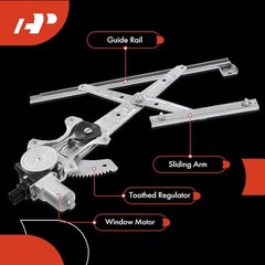Power Window Regulator with Motor Front Driver Side Compatible with Honda