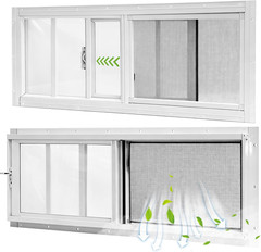 Shed Windows 2 Pack 10″X35″ Sliding Windows Transom Window With Tempered Glass