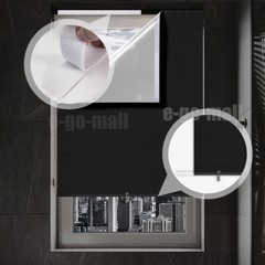 100% Blackout Roller Window Blind with Hook & Loop Tab for Nursery Bedroom RV