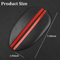 Car Rearview Rain Eyebrow Shield, Car Mirror Rain Protector Color: Solid Black