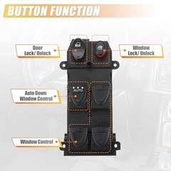 Replacement Driver Power Window Switch for 06-11 Honda Civic 35750SNVH51