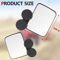 Tractor Mirrors, Strong Magnetic Side Mirrors for Tractors, Forklifts, Lawn M…