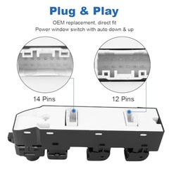 Automatic Power Master Window Switch Compatible with Mazda 3 2.0L 2.5L L4