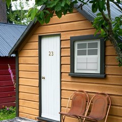 2 Pack 16” x 16” White Shed Windows with Tempered Glass