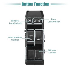 Front Left Window Switch for Dodge Avenger 2008-2014 Chrysler 200 2011-2014