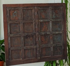 Antique Wooden Large Size Wall Décor Window Panel Frame Original Old Fine Craft
