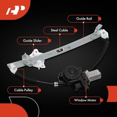 Front Left Driver Side Electric Power Window Regulator with Motor Compatible