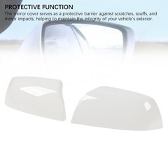 2PCS Stylish Rear View Door Wing Mirror Cover For 2008-2022