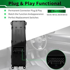 Upgraded for:-Kia Rio 2012 2013 2014 2015 Power Window Switch Front 935701W155