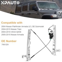 Front Left Driver Side Power Window Regulator with Motor Front Driver Side