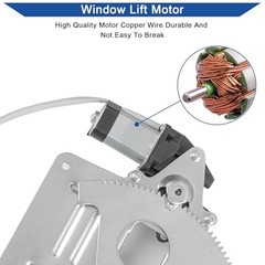 741-844 Front Left Driver Side Power Window Regulator with Motor, Compatible
