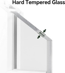 2 Pack Shed Windows 18″ x 23″ Flush Mount Window with Tempered Glass,House Sm…