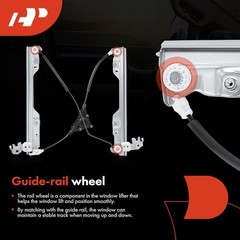 Front Left Driver Side Electric Power Window Regulator Without Motor