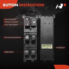 Master Power Window Switch Compatible with Kia Forte 2014 2015 2016 2017