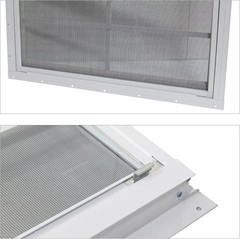 Durable Shed Windows 24″x24″ White, Tempered Glass, Rust-Free, Easy Install, 2PK
