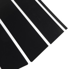 6 Pcs Glossy Black Pillar Door Trim With Window Pillar Post Protector Cover RCJG