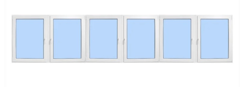 Elite Six Sash Tilt and Turn White Window 144″ x 48″