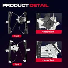 Front Driver Side Power Window Regulator (7 Pins) Fit for Front Driver (LH)