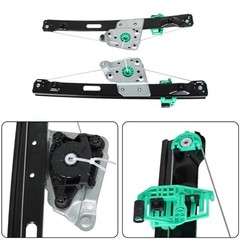 2PCS Power Window Regulator Rear Row Left and Right Without Motor Replacement