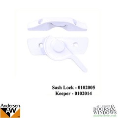 Andersen Sash Lock Keeper for 400 Series Woodwright Double Hung Window – White