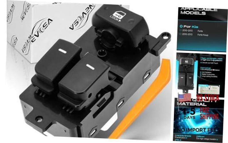 Power Window Switch Front Left Driver Side Compatible with Kia Forte Koup