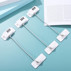 3Pcs Reusable Safety Locks for Cabinets Drawers and Windows with Code