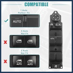 Power Window Switch – Front Left Driver Side Window Control Switch