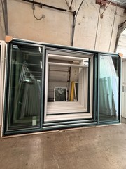 Vinyl Sliding Patio Doors-Tempered–Whit&Black 60×80/72×80/96×80/96×96/108×80/144
