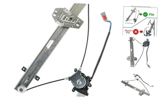 Power Window Regulator With 2-Pin Motor Assembly for Honda Front Driver Side