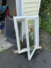 Andersen AW Casement 1/2 Round Window 24×48 White/Wood Double Pane GBG