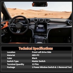 Master Power Window Switch Compatible with 2012-2015 Dodge Grand PWS-DQ-867AA