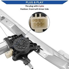 Power Window Regulator and Motor Assembly 748-508 Front Left Driver Side