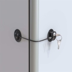 1 Set Child Safety Lock Refrigerator Lock for Fridge Cabinet Drawer 26cm Oval