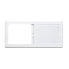 31.75 in. x 13.75 in. Left-Hand Single Sliding Vinyl Window with Dual Pane Glass