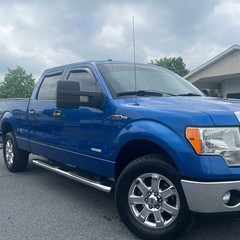 in-Channel Window Deflectors for Ford F-150 2009-2014 SuperCrew Cab, Dark Smo…