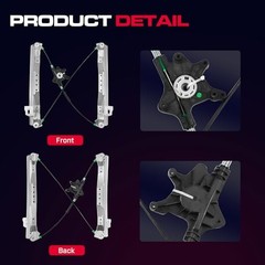 Front Driver Side Power Window Regulator Without Motor Fit Front Driver (LH)