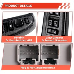 Master Power Window Switch Front Driver Side Compatible with 2003-2006 Chevy