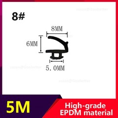 EPDM Window & Door Gasket Seal Flipper Double Glazing Rubber Draught Seal 5M