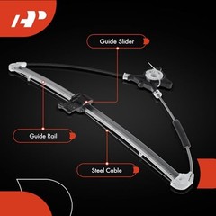 Power Window Regulator without Motor Compatible with Mazda CX Rear Driver Side
