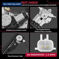 BDFHYK 751-740 Power Window Regulator with Motor Front Right for 2012-2015 Chevy